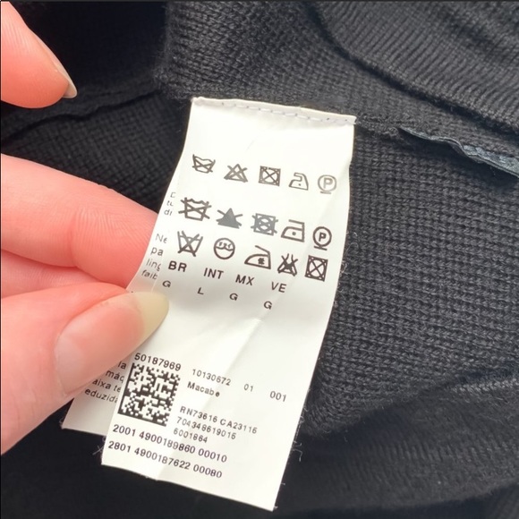 BOSS Hugo Boss Macabe Virgin Wool Patch Sweater - Picture 7 of 8